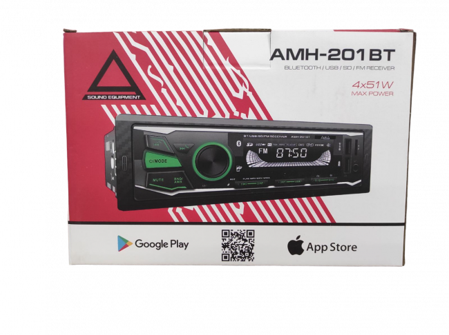 Автомагнитола 1DIN Aura AMH-201BT 201Вт 4*51Bт AUX BT USB SD 61964 Автомагнитола 1DIN Aura AMH-201BT 201Вт 4*51Bт AUX BT USB SD 61964