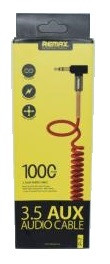 Кабель AUX 3.5п - 3.5п 1м Remax P-7 черный IS000276