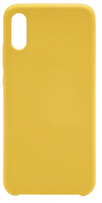 Чехол накладка силикон Silicone Cover Xiaomi Redmi 9A желтый аналог Чехол накладка силикон Silicone Cover Xiaomi Redmi 9A желтый аналог