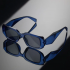 Очки солнцезащитные женские пластик LB Oushilu P8305 18-139 C6 темно-синие
