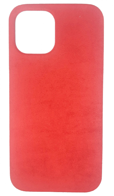 Чехол накладка пластик-ткань закрытый Cloth Case iPh 12 mini красный аналог -