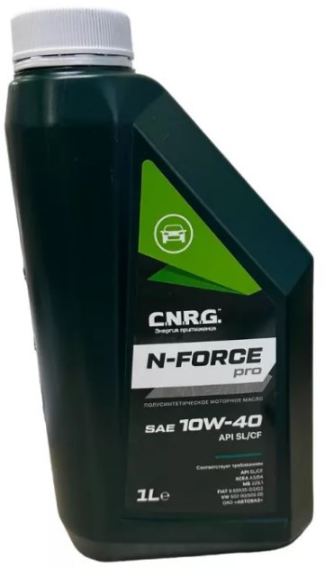 Масло моторное C.N.R.G. N-Force Pro SL 10W-40 API-SL/CF ACEA-A3/B4 1л CNRG-258-0001
