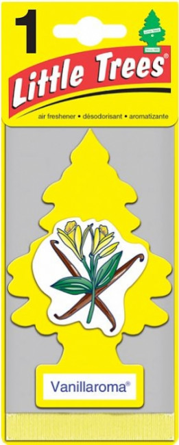Ароматизатор подвесной картон Car Freshner Little Trees Vanillaroma U1P-10105-RUSS