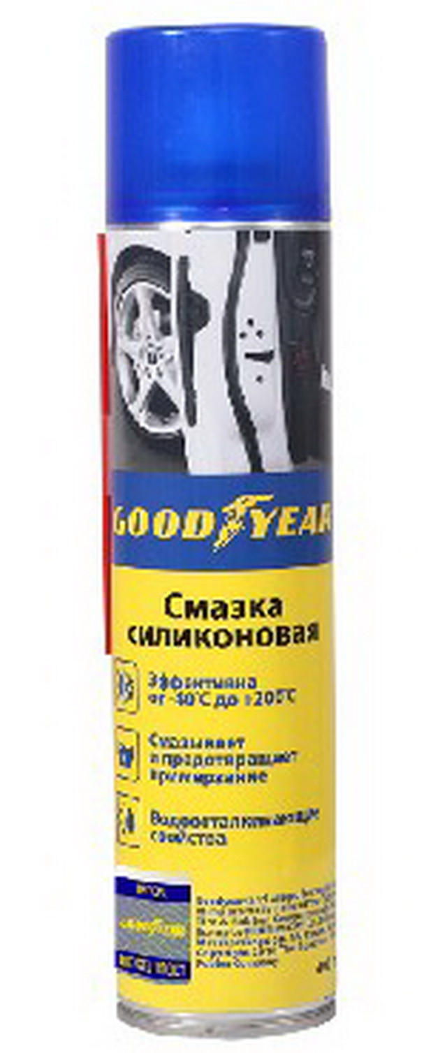 Смазка силиконовая Goodyear 400мл аэрозоль GY000701 купить в Калининграде |  Цена, характеристики, фото