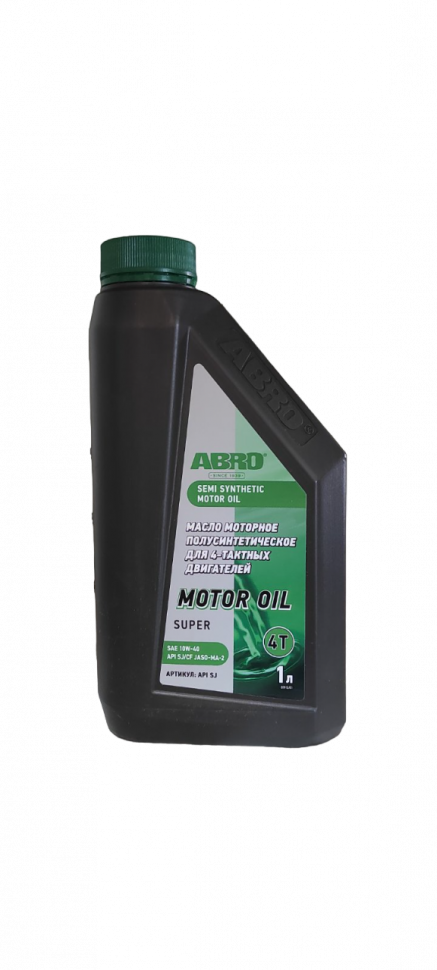 Масло для мотоцикла (моторное) 4T ABRO Motor Oil 10W-40 API-SJ/CF JASO .